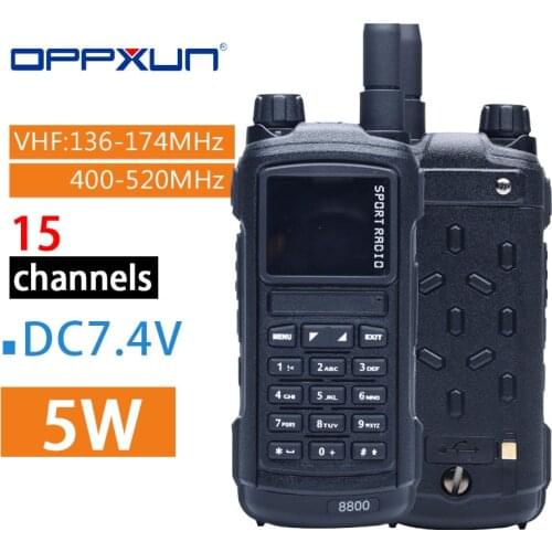 OPPXUN For SenHaiX SHX-GP8800 Ham Walkie Talkie Bluetooth Waterproof TPU Bluetooth Programming LED Glare Transceiver