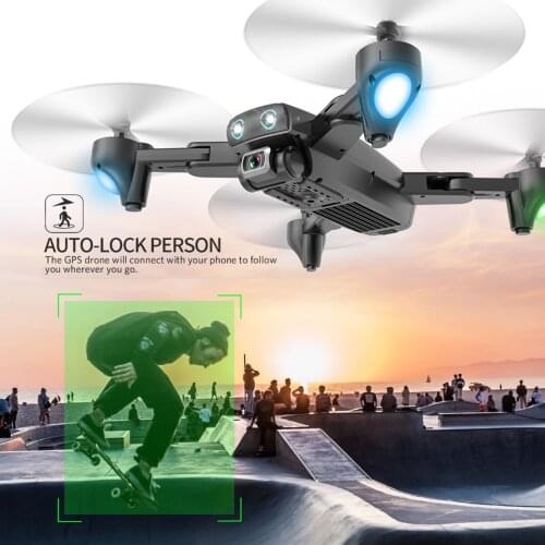 S167 GPS Drone With Camera 5G RC Quadcopter 4K WIFI FPV Foldable Off-Point Flying Gesture Photos Video Helicopter Toy