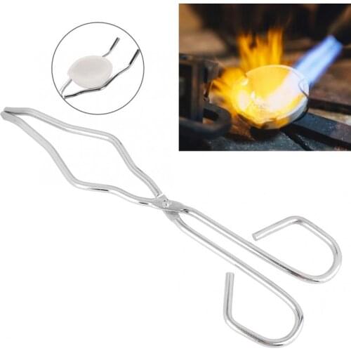 Stainless Steel Crucible Tong Gold Melting Furnace Pliers Clamp Jewelry Making Accessory Tool High Quality Watch Repair Tools