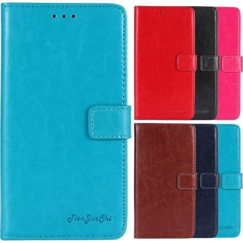 TienJueShi TPU Silicone Protect Premium Leather Cover Phone Case For Freetel P6 ELTP18A04 5.7 inch Pouch Shell Wallet Etui Skin