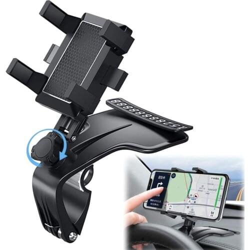 Universal Car Phone Mount 1200 Rotation Phone Holder for Car Multifunctional Car Phone Holder, Dashboard Phone Holder