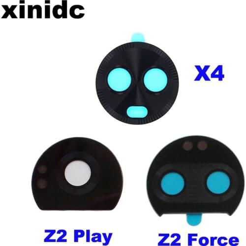 Xinidc For Motorola Moto X4 Z2 Force Z2 Play Back Rear Camera Glass Lens with Adhesive Sticker 50pcs