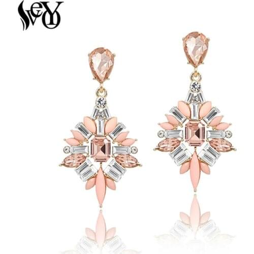 VEYO Drop Earrings For Women Acrylic Crystal Earrings Hot Sale High Quality pendientes Brincos