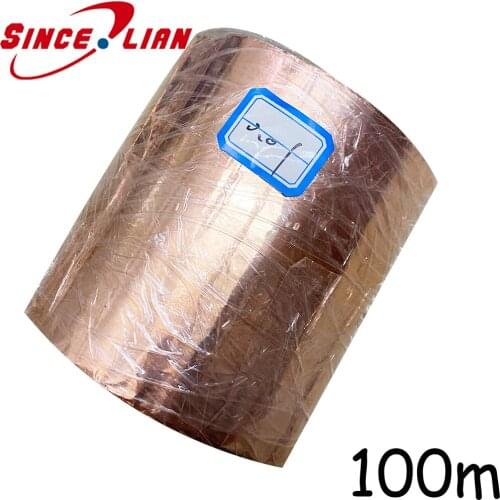 100meters 0.04mm Thickness Pure Copper Cu Sheet High Purity Pure Copper Sheet Thin Metal Foil Roll Cu Plate Copper Sheet