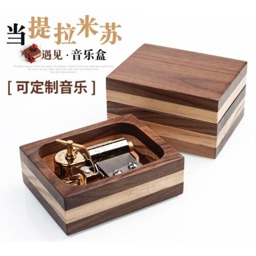 20 note CD / walnut wood CD music box / record music box / birthday gift / wooden crafts