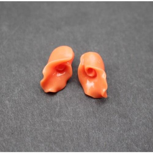20 pieces/lot) Carved Calla Beads Artificial coral beads 7mm*14mm Orange 3938color for Jewelry making