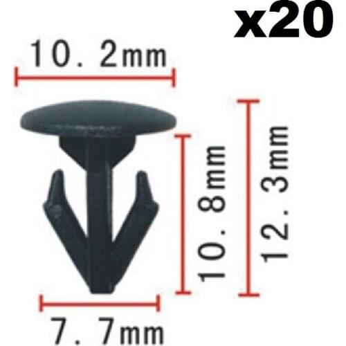 20pcs OEM For Honda Fastener Rivet Hood Trunk Moulding Retainer Clip / Hood Seal Strip Buckle