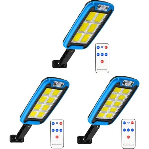 240 COB Solar Light Outdoors PIR Motion Sensor Garden Smart Induction Wall Lamp Waterproof Outdoor Solar Street Lamp with Remote