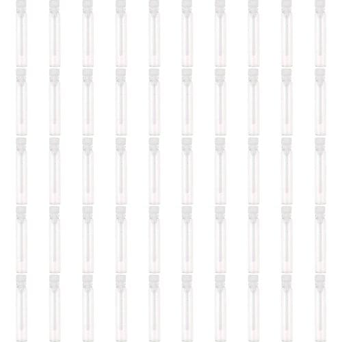 50x Glass Perfume Vials Empty Essential Oils Fragrance Bottle Container 2ml