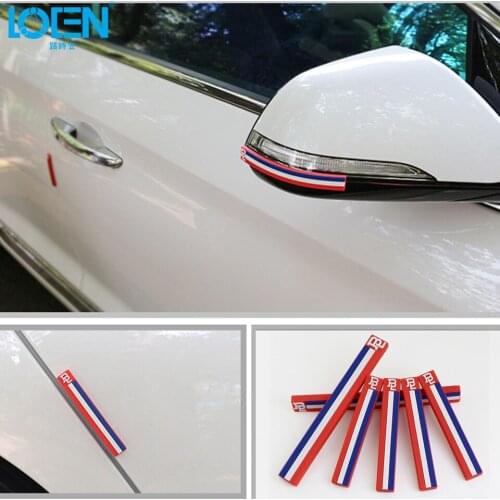6pc/lot Silica gel Car door rearview mirror Anti-collision Protective Anti-Scratch car sticker decal interior strip Car Styling
