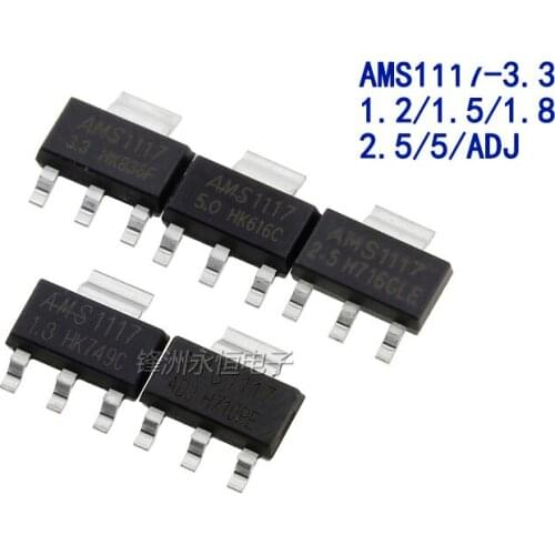 AMS1117-3.3V AMS1117-1.5V AMS1117-2.5V AMS1117-1.2 AMS1117-ADJ AMS1117-3.3 AMS1117-2.5 AMS1117-1.5 AMS1117 SOT-233