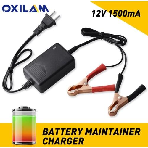 Car Charger 12V Portable Volt Automatic Car Battery Float Trickle Charger Car Maintainer Boat Direct AC Charge Motorcycle RV