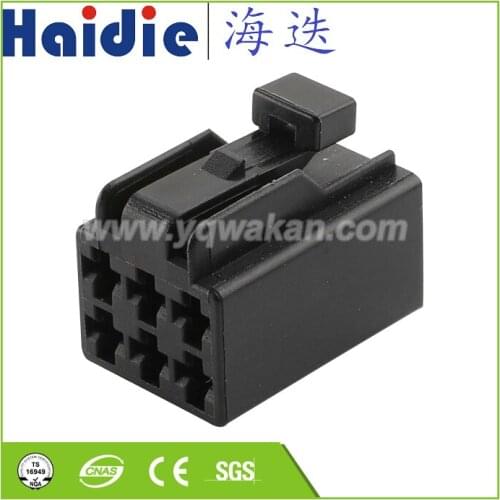 Free shipping 2sets 6pin auto plastic housing plug wiring cable sealed plug connector HD061Y-3.5-21