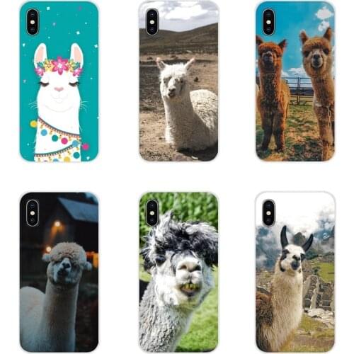 For Xiaomi Mi4 Mi5 Mi5S Mi6 Mi A1 A2 A3 5X 6X 8 CC 9 T Lite SE Pro Lama Llama Alpacas Animal Accessories Phone Shell Covers