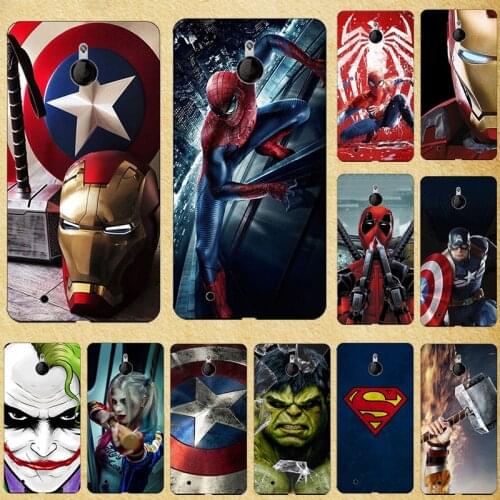 Super Hero Phone Case Cover For Nokia Lumia 230 532 535 540 550 630 640 650 850 950 640XL XL Soft Silicone Back Cover Bags