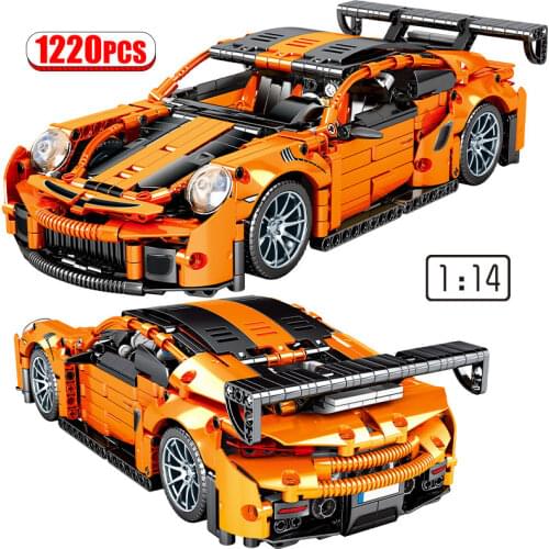KEYAMI Toy racing model building blocks 1:14 Car model 1220PCS Set Building Blocks Bricks Kids Toys Birthday Gifts