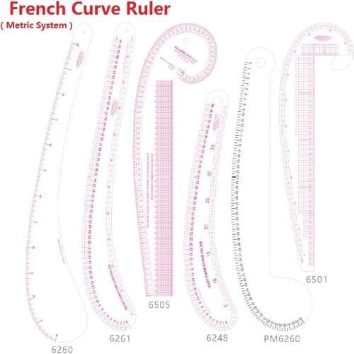 French Curve Ruler in Metrc System; Patchwork Rulers Choose Models/Colors from #6260 #6261 #6505 #6248 #6501 #6346 #6301 #6360