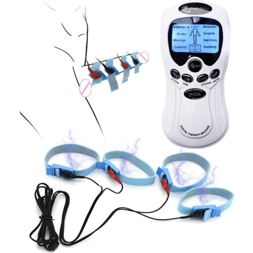 Electric Shock Penis Enlargement Massage Rings Male Masturbator Electrical Stimulation Physiotherapy Cock Rings Medical Sex Toys