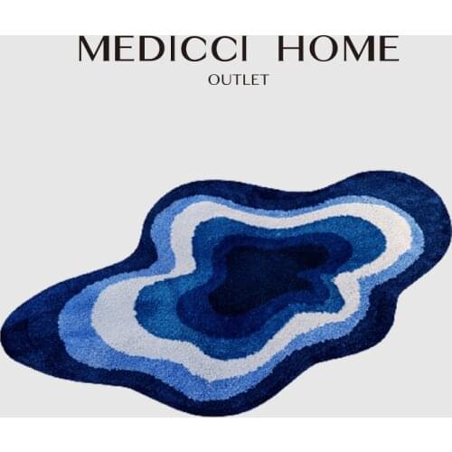 Medicci Home Cloud Shaped Carpet Nordic INS Style Bedroom Bathroom Doorway Floor Tufted Rug Super Soft Cozy Non Slip Mat 80X120