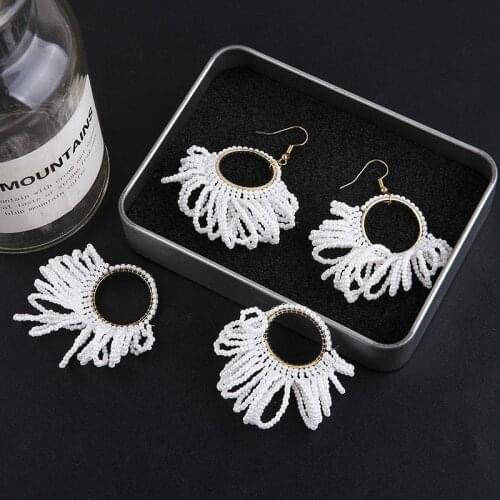 Min order 12pcs/lot beads handmade weave tassel geometry rounds shape copper charms diy jewelry earring/garment accessory