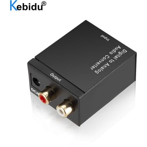 5V Digital to Analog Audio Converter Adapter Optical Fiber Coaxial Toslink SPDIF To RCA For TV Set-top Boxes DVD Amplifier