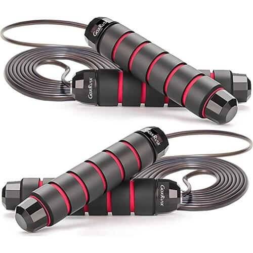 SKDK Home Gym Weighted Skipping Rope Steel Wire Adjustable Lose Weight Speed Jump Rope Workout Exercise Sports Fitness Equipment