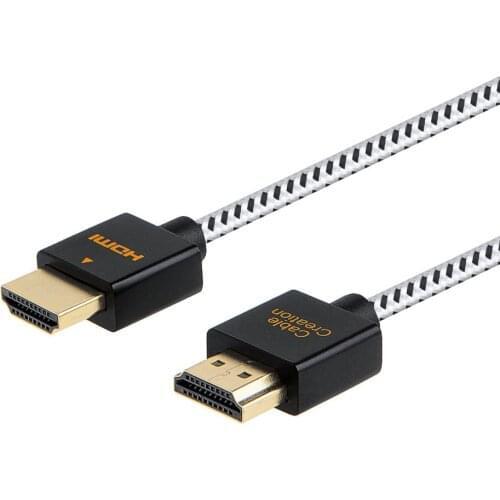 Ultra Thin HDMI Cable,4K@60Hz Audio Return Channel(ARC) HDMI 2.0 High-Speed Low Profile Cable Support 3D,with for PS4, X-Box etc