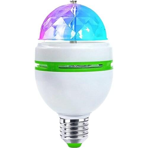 LED bulb mini laser projector portable DJ disco stage lighting Christmas party holiday light show with E27 and plug adapter