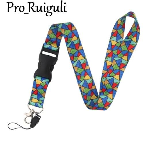 Stained glass Classical Style Lanyard For keys The 90s Phone Working Badge Holder Neck Strap With Phone Hang Rope webbing ribbon