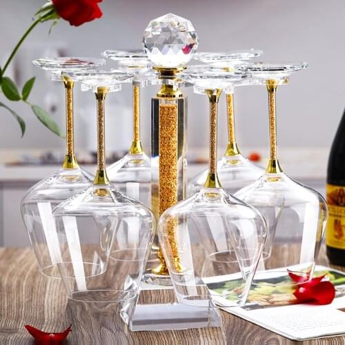 High Grade 24K Gold Foil Crystal Wine Glass Decanter Set Luxury Goblet Champagne Glasses Bar Party Wedding Gift Home Drinkware