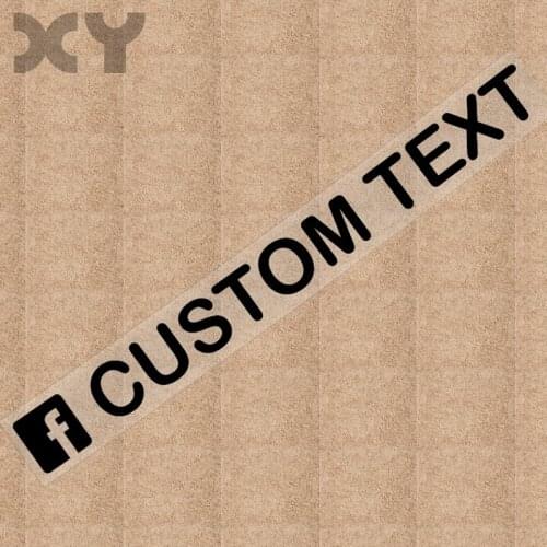 XY Personalized Custom For Facebook Username Waterproof Car and Motorcycle Sticker Bumper Sticker Drop Shipping
