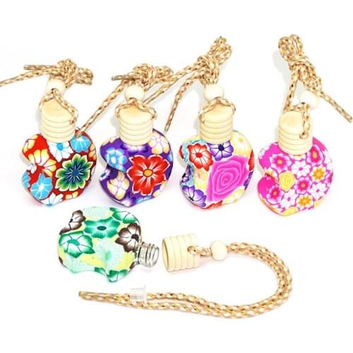 10ml Apple Car Ornaments Hanging Car Perfume Bottles Steam Car Accessories Bottle Empty Bottle 500pcs