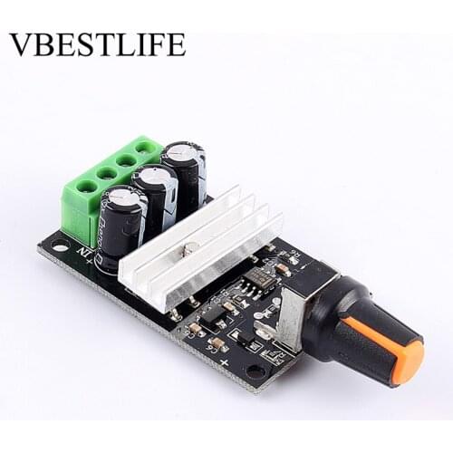 15Pcs/lot PWM Motor Speed Regulator 1.8V-15VDC 30W 2A Motor Speed Control Switch Controller