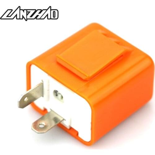 2 Pin DC-12V Motorcycle LED Turn Signal Light Resistor Indicator Flasher Speed Adjuster Blinker Relay