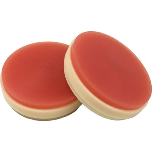 3pcs Acrylic Resin 2 Layers Dental PMMA blocks for crowns and bridges