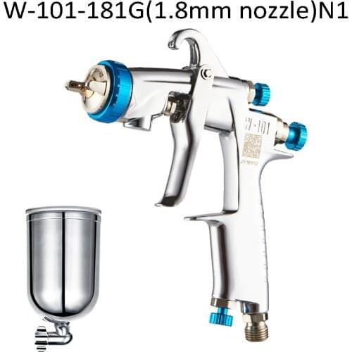 400cc Cup SPRAY GUN HVLP Manual Spray Gun W-101 Air Spray Gun Hand 1.0/1.3/1.5/1.8mm High Quality W101 SPRAYER Air Spray Gun