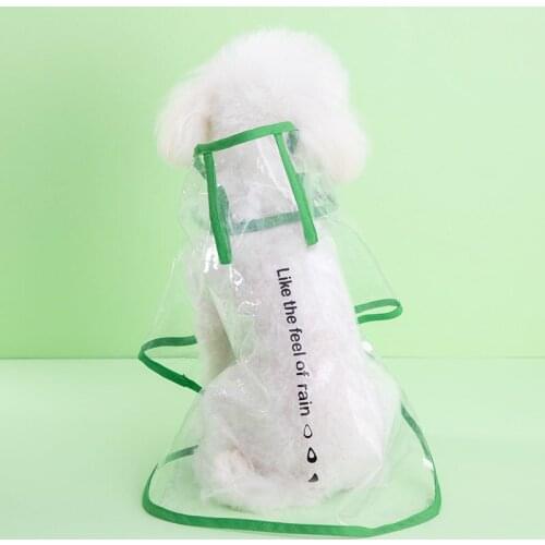 5 Colors Transparent Hoodie Raincoat For Small Medium Big Dogs Cats Clothes Jacket Chihuahua Puppy Cloak Rain Coat Suit for Dog