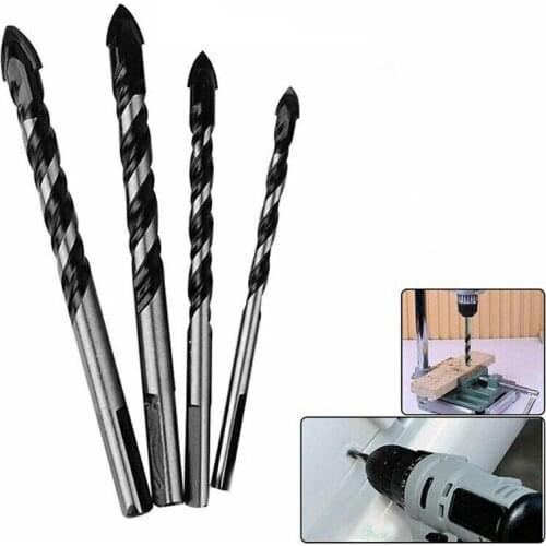 6-12mm Tungsten Steel Metal Alloy Triangle Drill Bits for Ceramic Wall Glass Concrete Hole Opener Black Cutter Nail Metal Drill