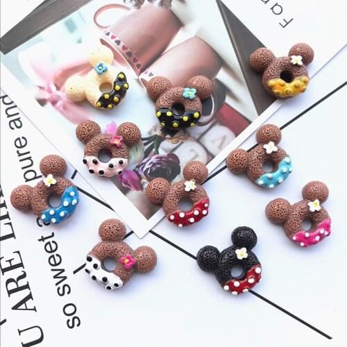 6pcs/lot Chocolate Donut Polymer Slime Additives Lizun Modeling Clay DIY Kit Accesorios Toy For Children Slime Supplies Filler