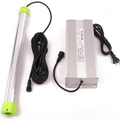 AC 110V 220V 450W Green White Blue Yellow IP68 Aluminum High Power LED Fish Attracting Lure Submersible Underwater Fishing Light