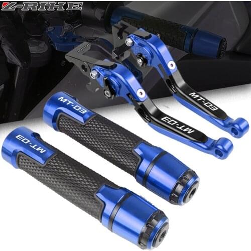 For Yamaha MT03 MT-03 MT 03 2015 2016 2017 2018 2019 2020 Motorcycle CNC Brake Clutch Levers Handlebar knobs Handle Hand Grips