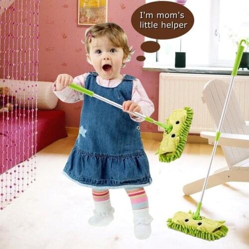 Hot Sale Pretend Play Toy Children Housekeeping Cleaning Tools Kit With Mop Broom Dustpan Mini Clean Up Kids Cleaning House Toys