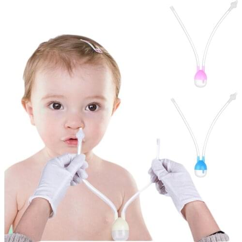 Hot NewBorn Baby Vacuum Suction Nasal Aspirator Safety Nose Cleaner infantil Nose Up aspirador nasal babies care Drop Shipping