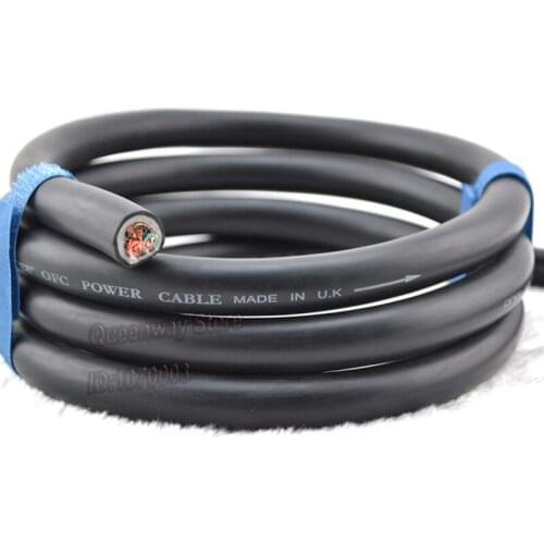 HiFi hi-end hiend power cable speaker power cable silver plated + pure copper buckle cable