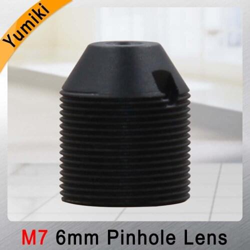 Yumiki CCTV lens 1.3MP 1/3 HD 6mm pinhole lens surveillance camera 60 degrees infrared M7 lens thread