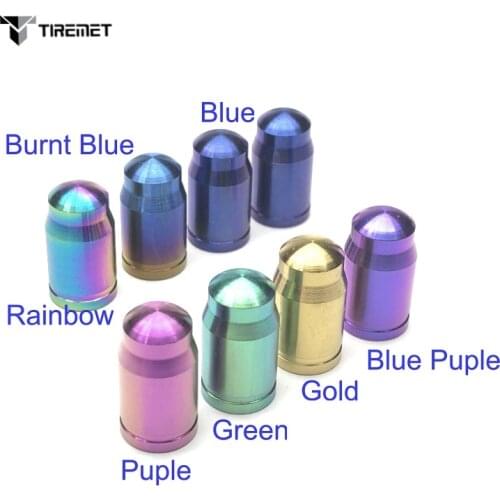 TItanium Alloy Wheel Tire Valve Caps Tyre Rim Stem Covers Airdust Waterproof For Cars Motorcycles Trucks Bikes Tiremet 4pcs