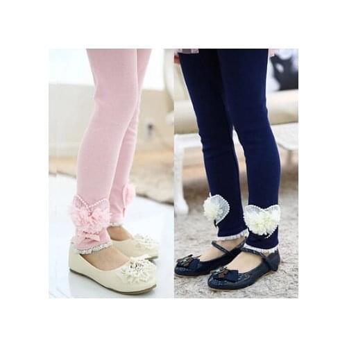 Candy Color Velvet Lace Children 9 Points And Nine Minutes Of Pants Leggings Free shipping & Drop shipping