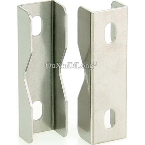 HOT 10PCS 304 Stainless Steel U Shape Furniture Corner Braces Board Frame Shelves Support Holder Brackets Reinforced Connectors