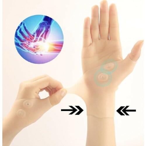 Magnetic Therapy Wrist Glove Tenosynovitis Miracle Wrist Thumb Support Bracers Corrector Hand Pain Relief Gel Gloves Unisex