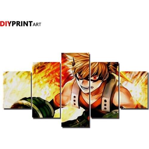My Hero Academia Todoroki 5 Pcs/set Wall Painting Poster Paintings for Living Room A1716